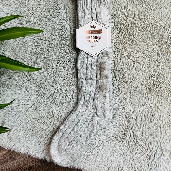 NWT Indigo Fringe Reading Socks - Picture 2 of 4